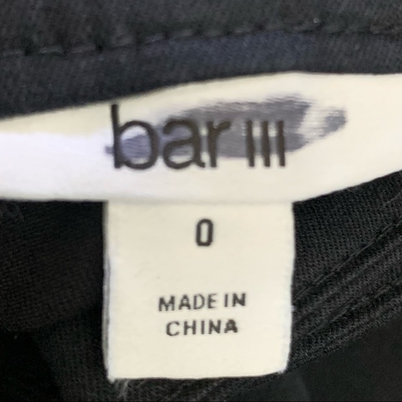 BAR III Skinny High Rise Jeans Pants Deep Black Zip Up 5 Pocket Stretch - Picture 5 of 12